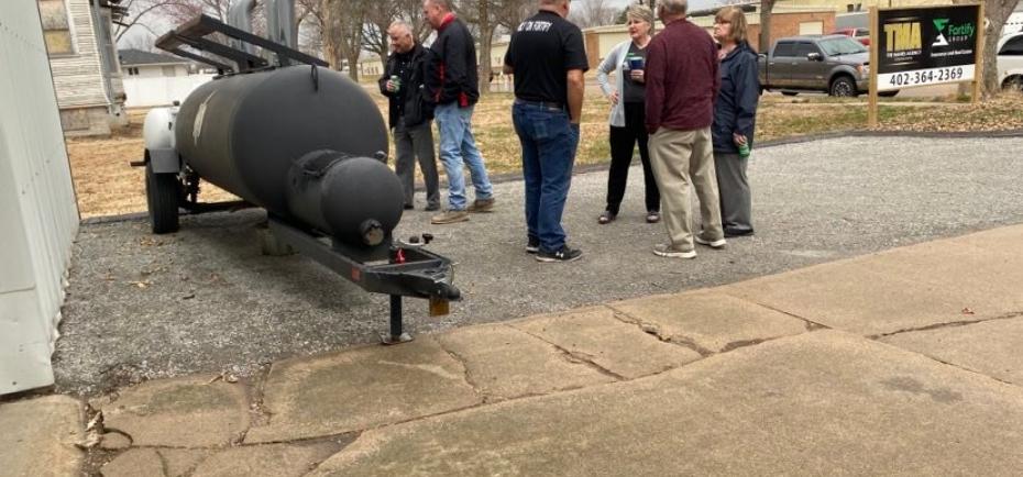This large grill served up many burgers for the event!