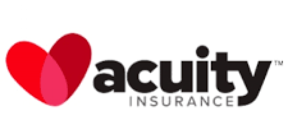 On acuity's logo 'acuity' is written in bold black lowercase letters and it's paired with a two-tone red heart.