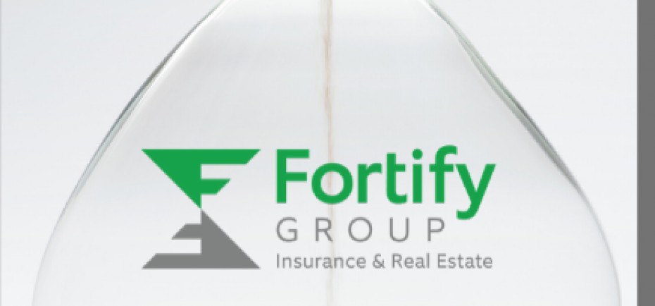 A green-and-gray Fortify Group logo is pictured within an hour glass