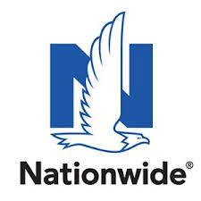 The Nationwide logo is pictured, with its eagle in flight against a large blue 'N' in the background.